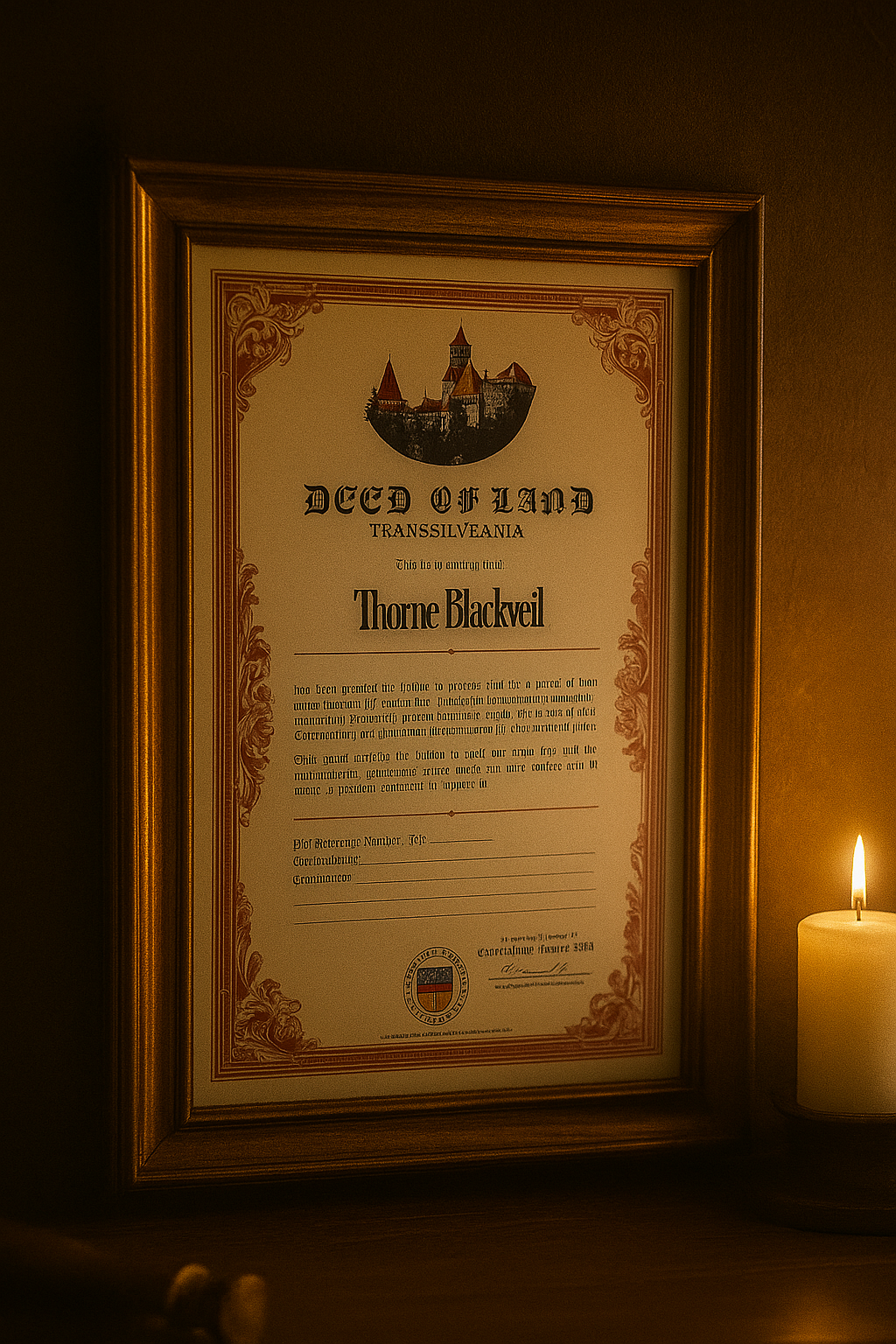Transylvania Land Certificate – Individual – Instant Download