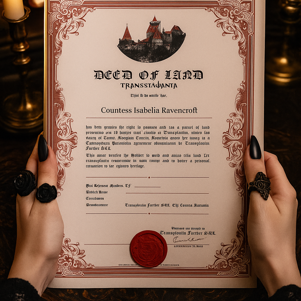 Count Countess Become a Count or Countess of Transylvania! – Transylvania Forever